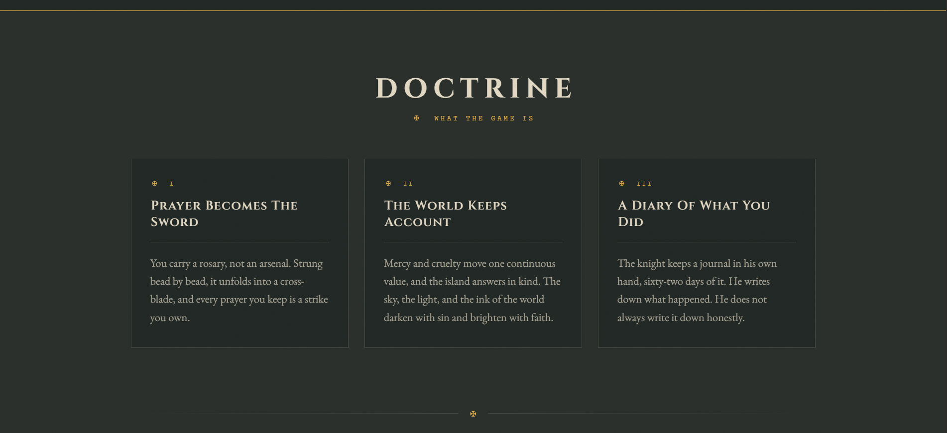 Everhope doctrine section in dark mode describing REPENT's features